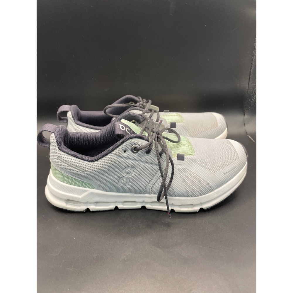 On Cloud Running Shoes Grey Mint Green Youth Size 4.5 USY EU 36.5 UKY 4